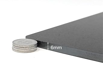 Rounded corner iron plate A4 plate thickness 6.0mm A4 size (210mm x 297mm) PL-A4-6.0