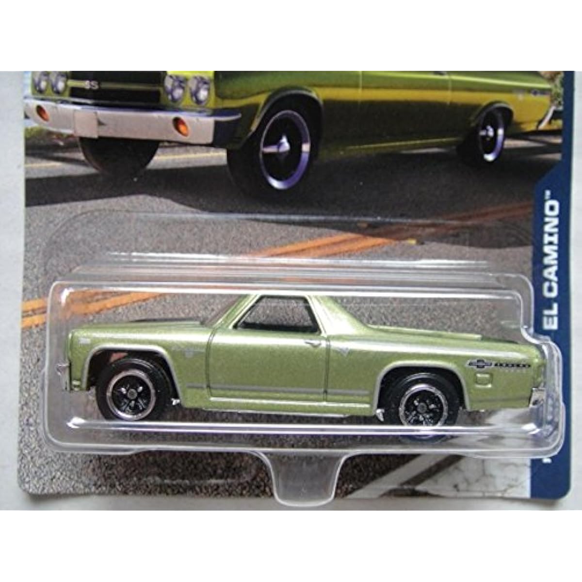 Matchbox 1:69 Scale Diecast Chevrolet 100 Year Truck Green '70 Chevrolet El Camino