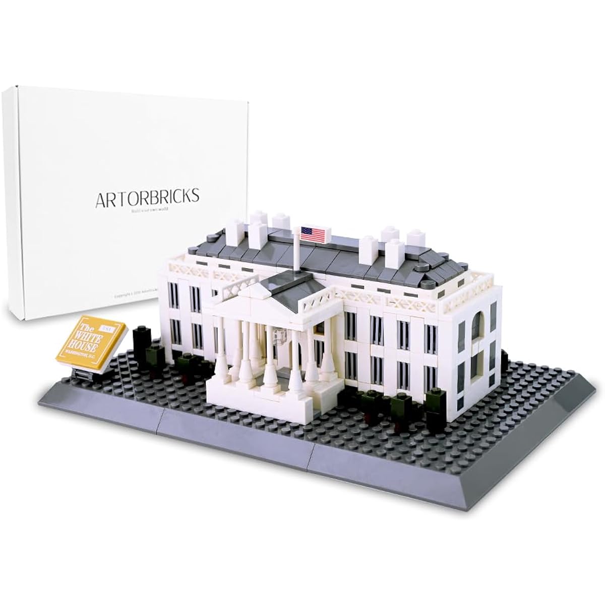 ArtorBricks Architecture White House Large Collection Building Set Model Kit and Gift for Adults Compatible with Lego (770 Pieces)