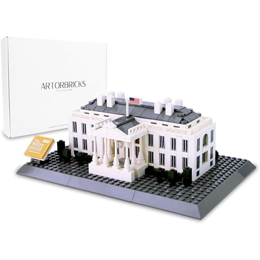 ArtorBricks Architecture White House Large Collection Building Set Model Kit and Gift for Adults Compatible with Lego (770 Pieces)