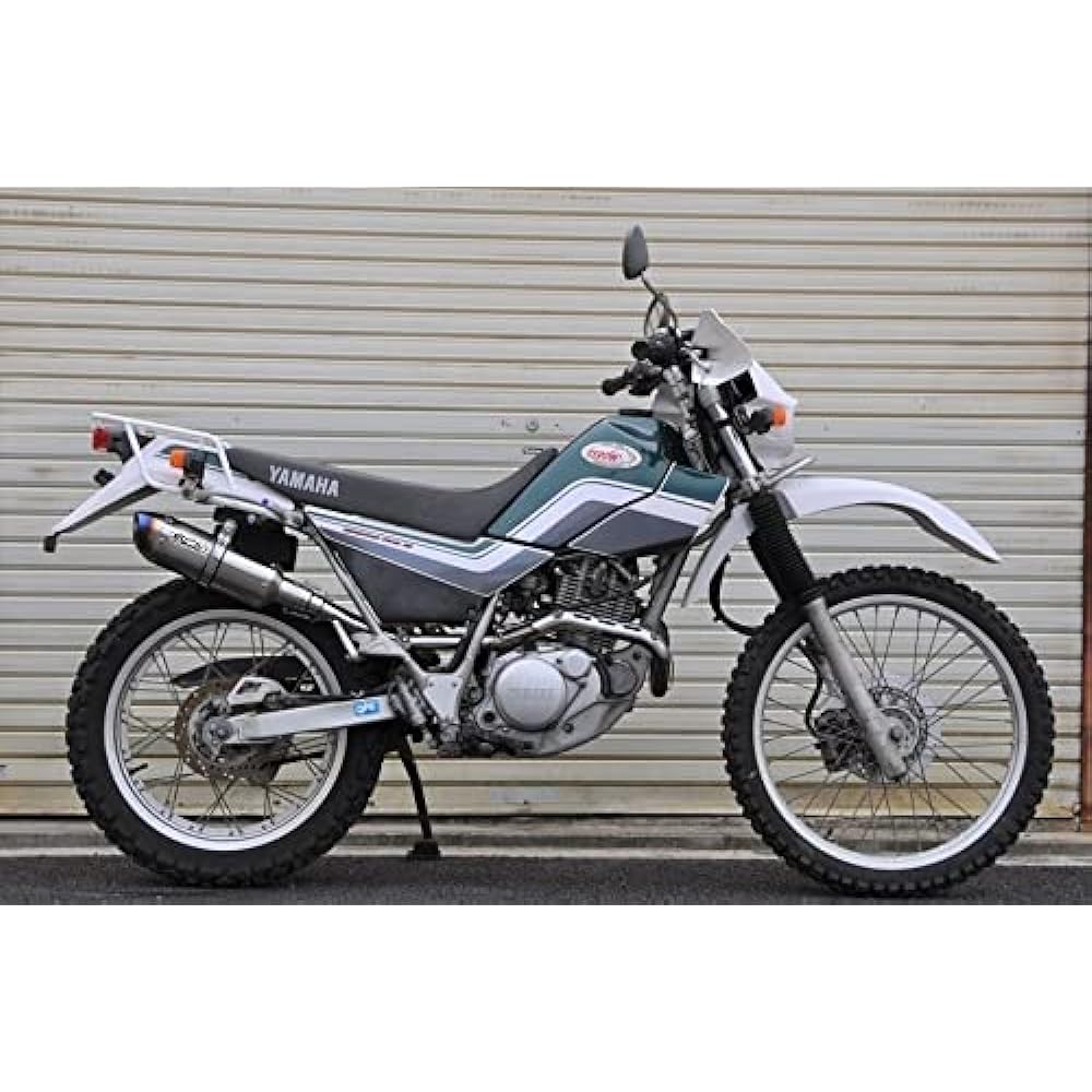SECRET SPEED Yamaha SEROW225 Slip-on Bike Muffler Irregular Motard SUS Stainless Steel Blue Muffler SEROW225 ss-201-b01