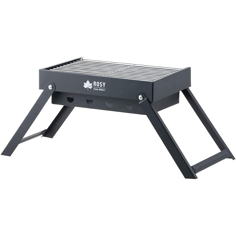 LOGOS ROSY Easy Cooking Grill 81064174 Black [When assembled] (approx.) Width 56 x Depth 23 x Height 23 cm