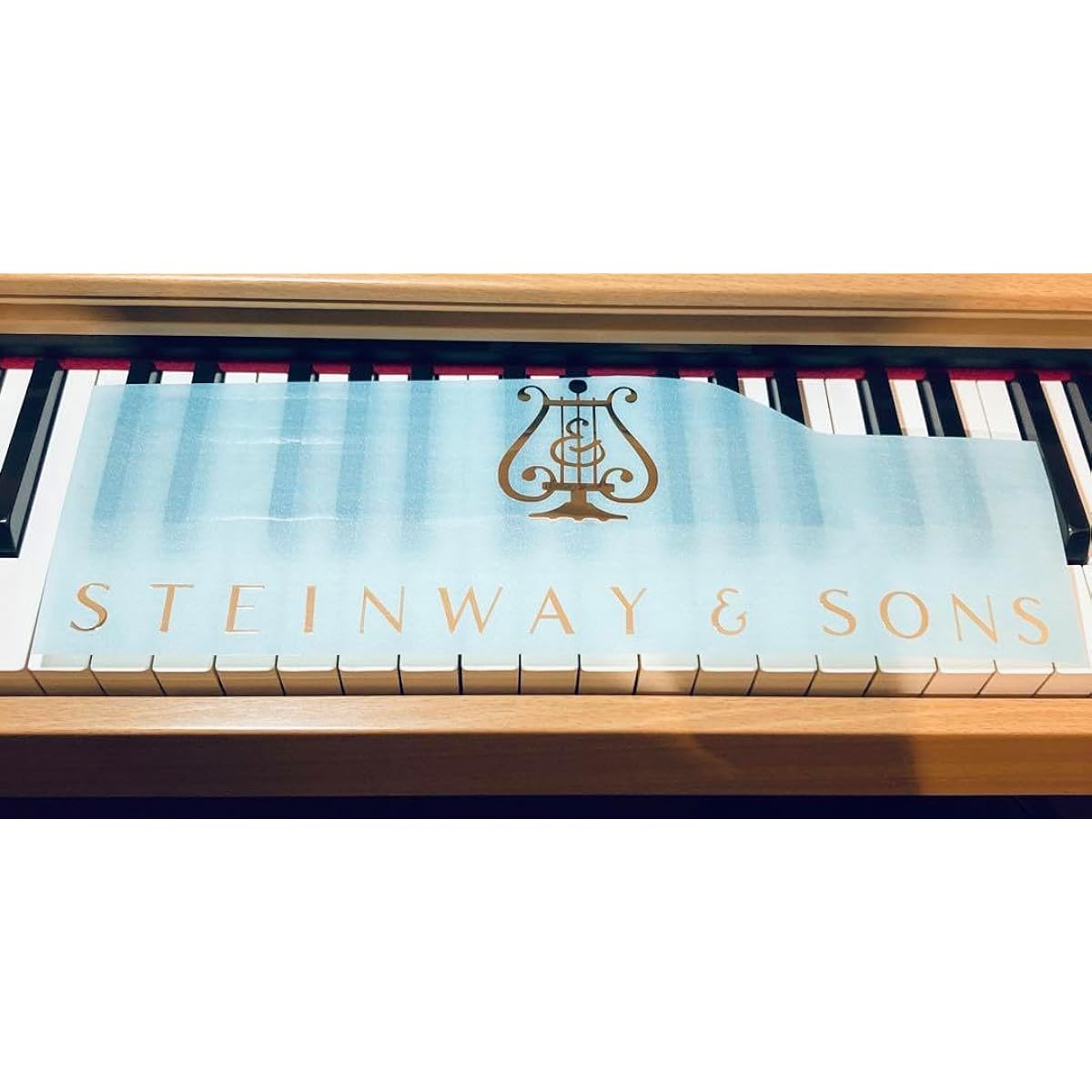 Steinway Piano Decal Logo Large Silver