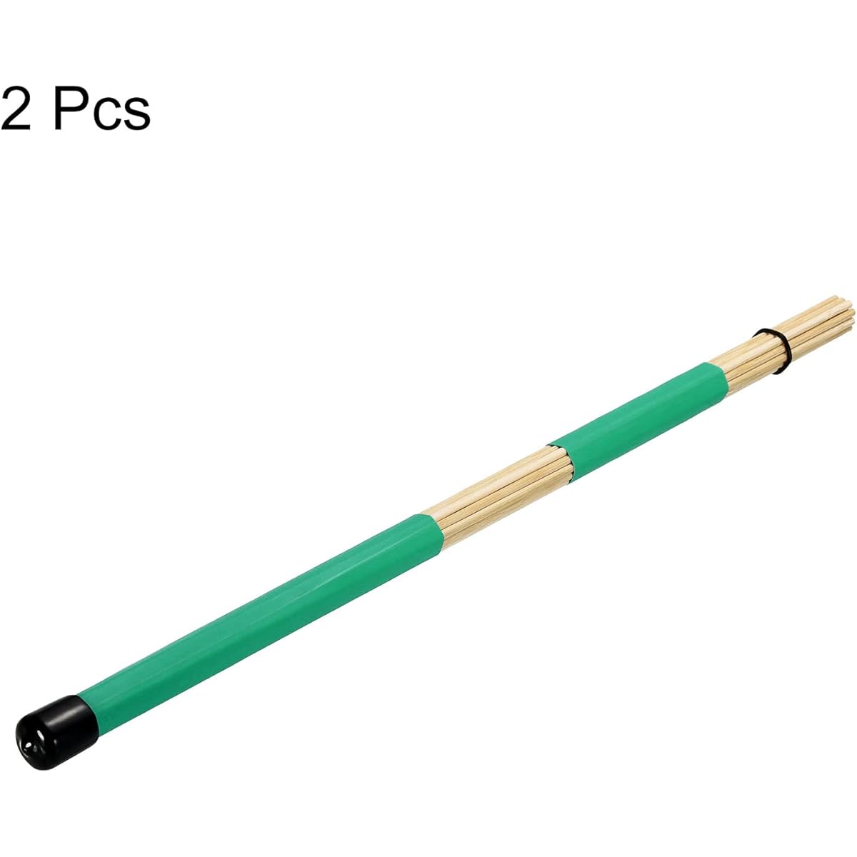 MECCANIXITY Bamboo Drumstick Brush Green Jazz Acoustic Rock Band Music Lover Percussion 1 Pair