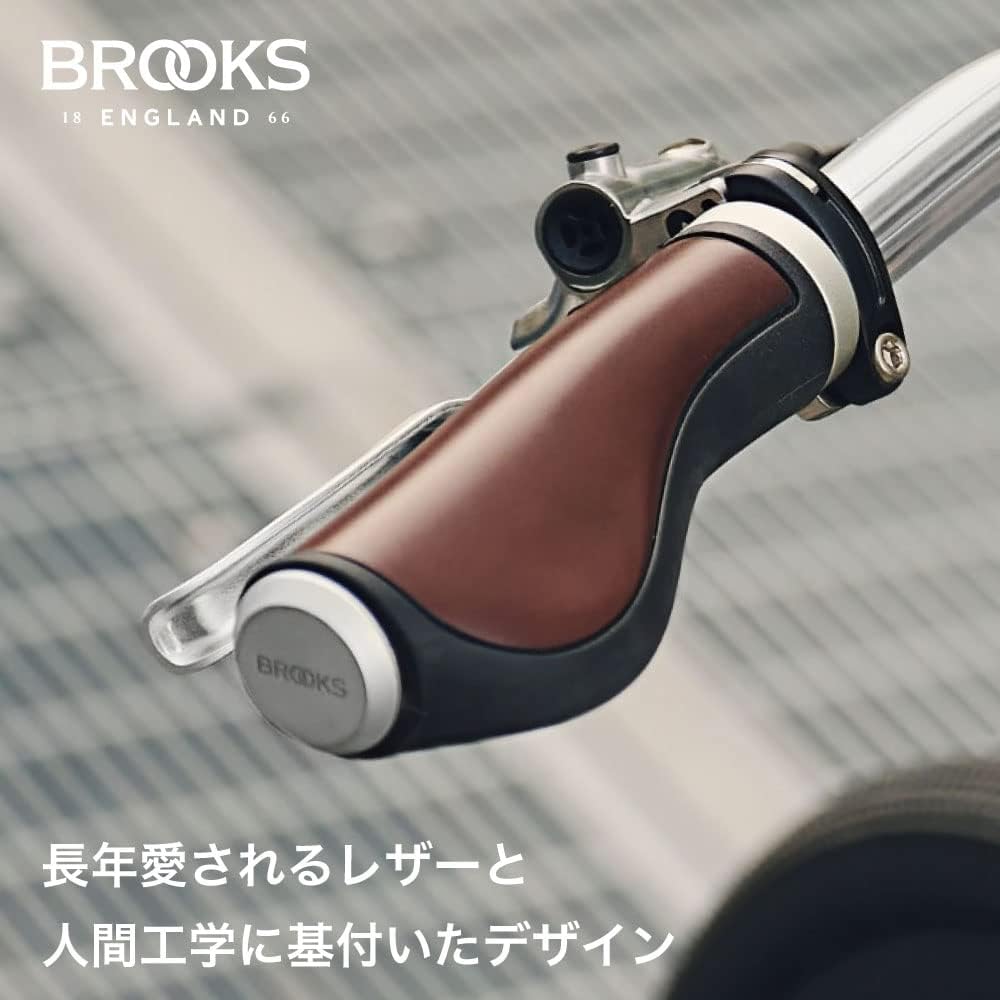 Brooks [Genuine Japanese Product] Brooks Bicycle Grip ERGONOMIC LEATHER GRIP Ergonomic Leather