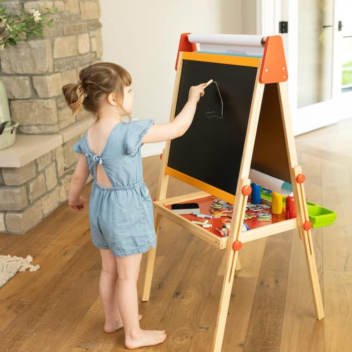 Fat Brain Toys Deluxe Easel Set - I'm an Artist! Ultimate Easel Set Arts & Crafts Ages 3-6