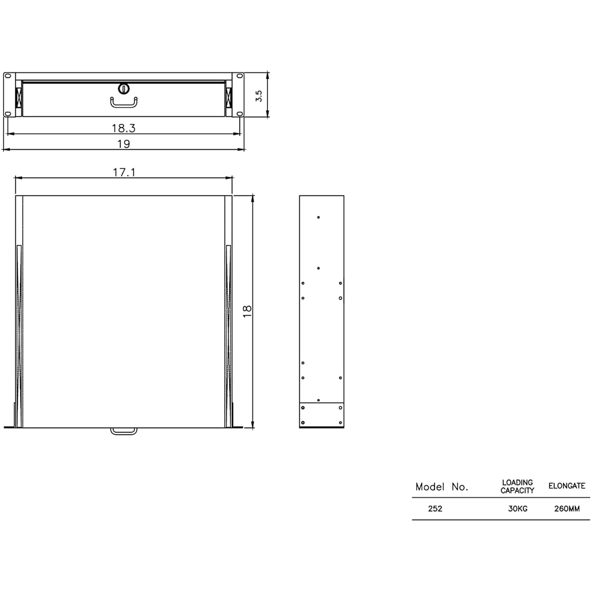 RAISING ELECTRONICS Rack Mount DJ 19 Inch Rack Case Equipped with Deep Drawer 2U 2 Space Lockable