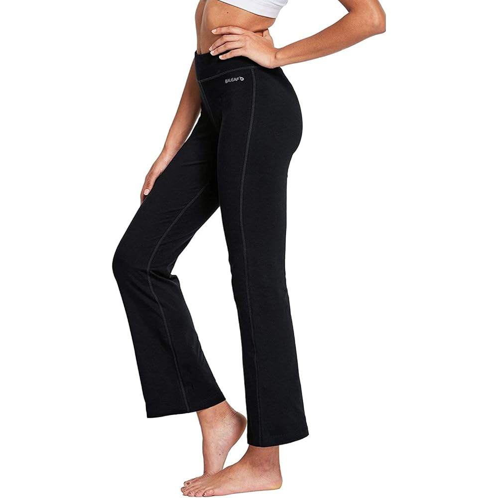 [Ballif] Flare Pants, Yoga Pants, Women's, Dance Pants, Yoga, Bootcut Pants, Jazz Dance, Ballet, Yoga Wear, with Pockets, Breathable, Beautiful Legs