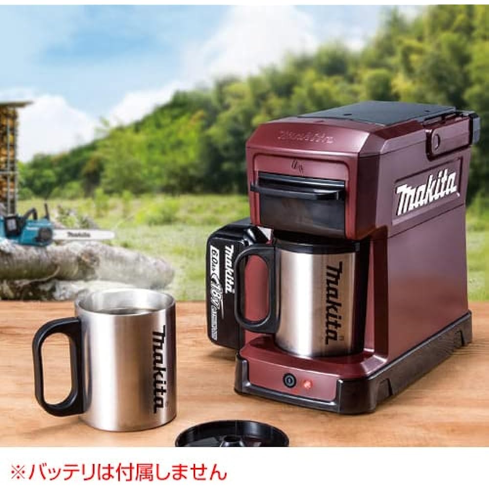 Makita Rechargeable Coffee Maker Battery Charger Sold Separately Authentic Red CM501DZAR