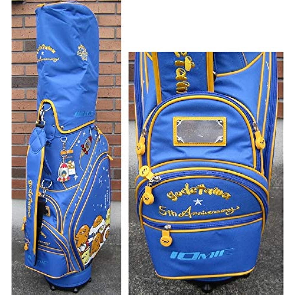 IOMIC Caddy Bag Gudetama Golf Goods Gudetama Caddy Bag Unisex Navy 9 Type 6 Divisions