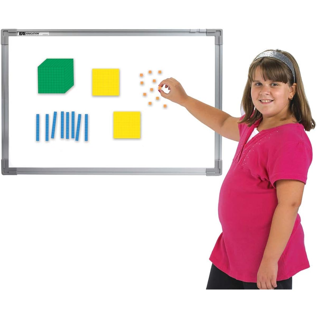 EAI Education Magnetic Quiet Shape Foam Base 10: Differentiation 53-Piece Set