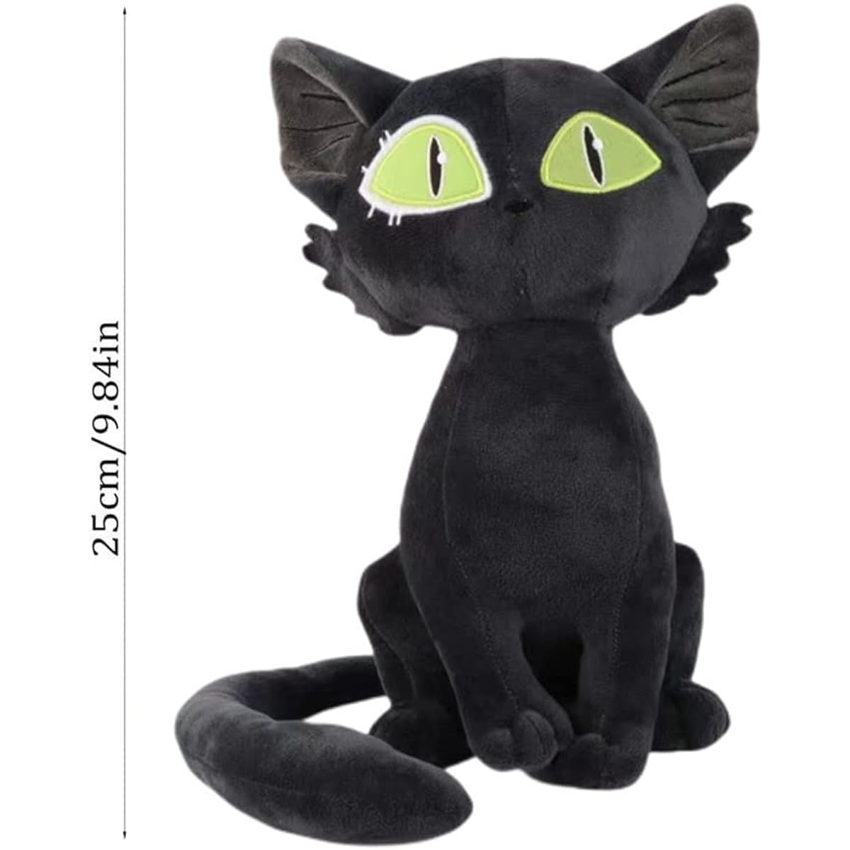 Shopular Suzume no Tojimari Dajin Cat Chair Plush Doll Figure Stuffed Animal Toy Sofa Throw Pillow Plush Cute Gift (Black)