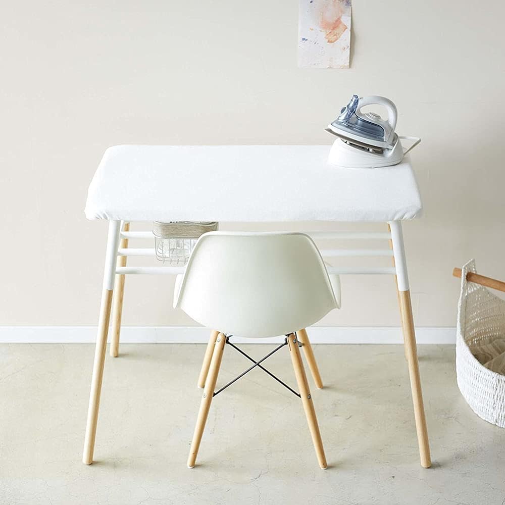 Yamazaki Jitsugyo 4035 Stand-type ironing board with shelf, white, approx. W94XD55XH78cm Tosca Stand-type ironing board with shelf