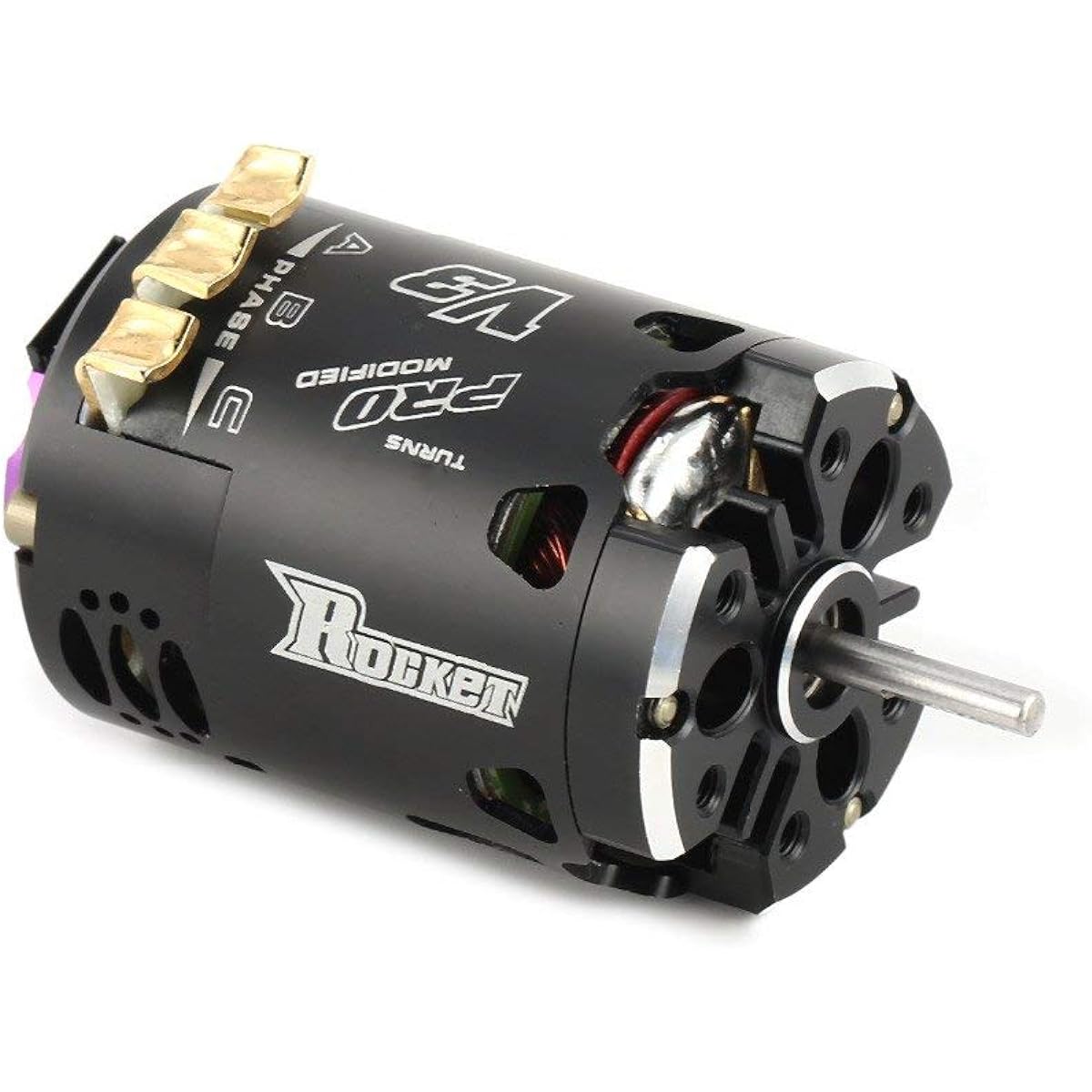 Rocket 540 V3 Sensored Brushless Motor 10.5T Modified for 1/10 RC Racing Car Truck Crawler