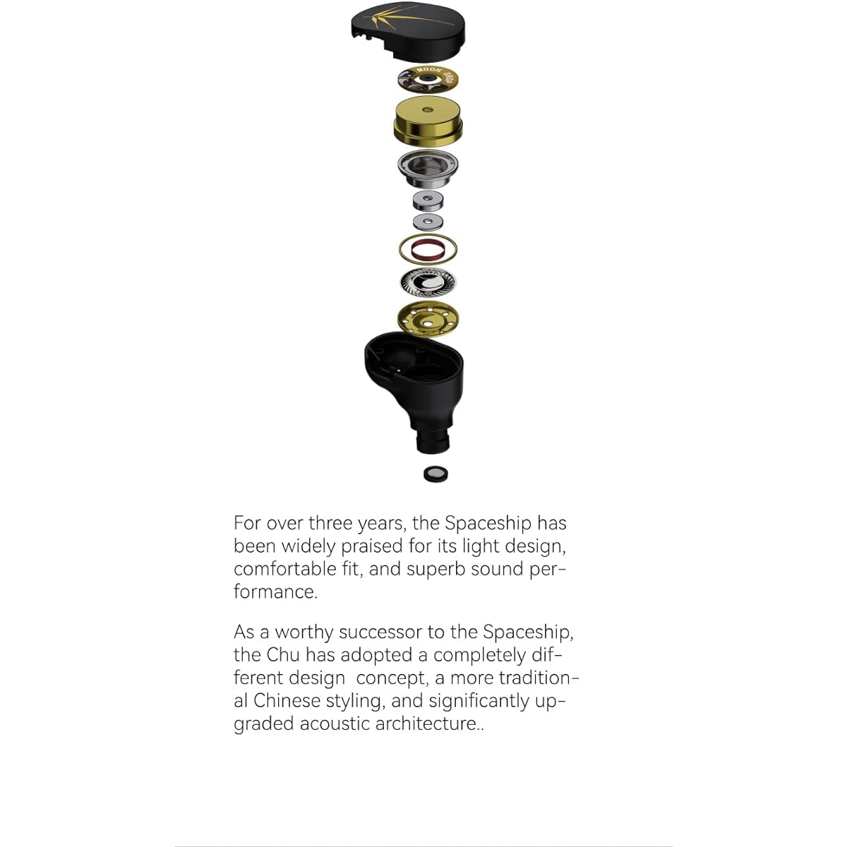 Moondrop CHU High Performance Dynamic Driver IEMs In-Ear Earphones with Mic