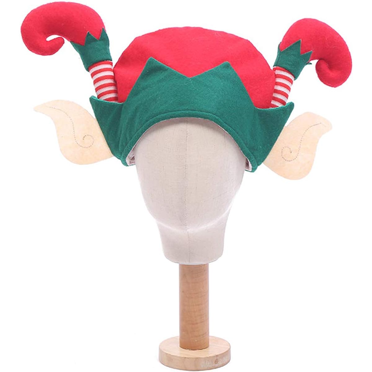 Christmas Funny Elf Hat with Elf Ears Christmas Party Hat for Kids Adults