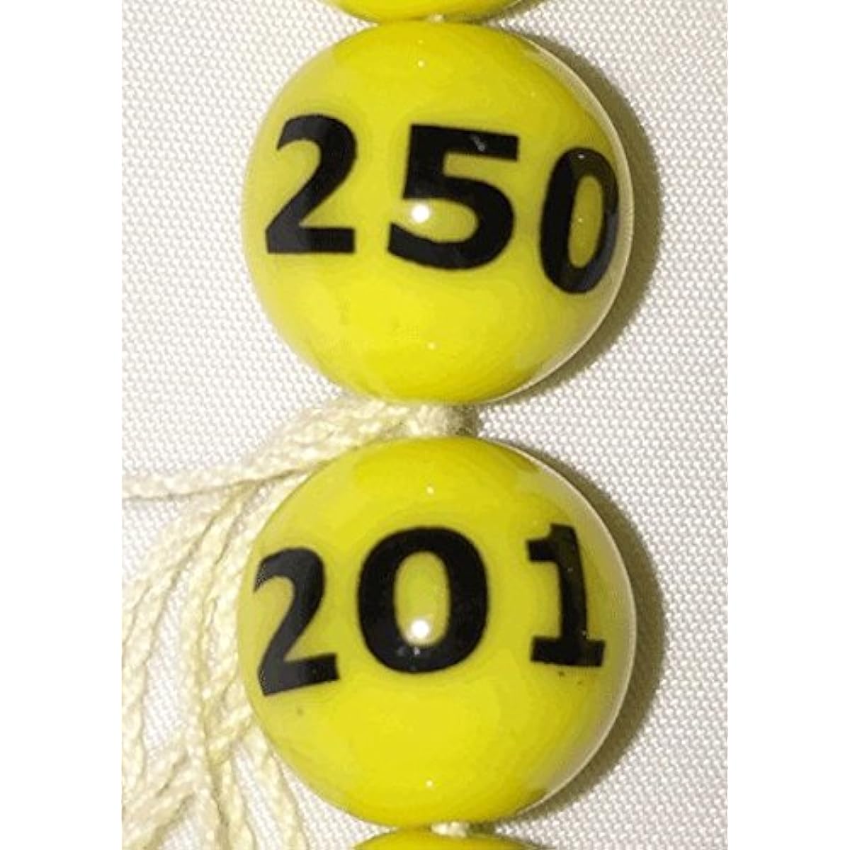 Printing [Numbered lottery balls, yellow (201-250), set of 50] Garapon lottery machines, lottery balls for lottery machines, lottery balls for Garapon lottery machines, lottery balls for Garagara lottery machines, Japan VCS Co., Ltd. nationwide