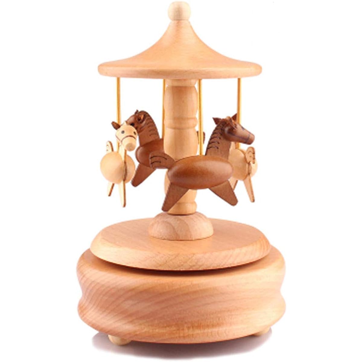 Medigy Wooden Music Box Ornaments Interior Goods Wooden Toys