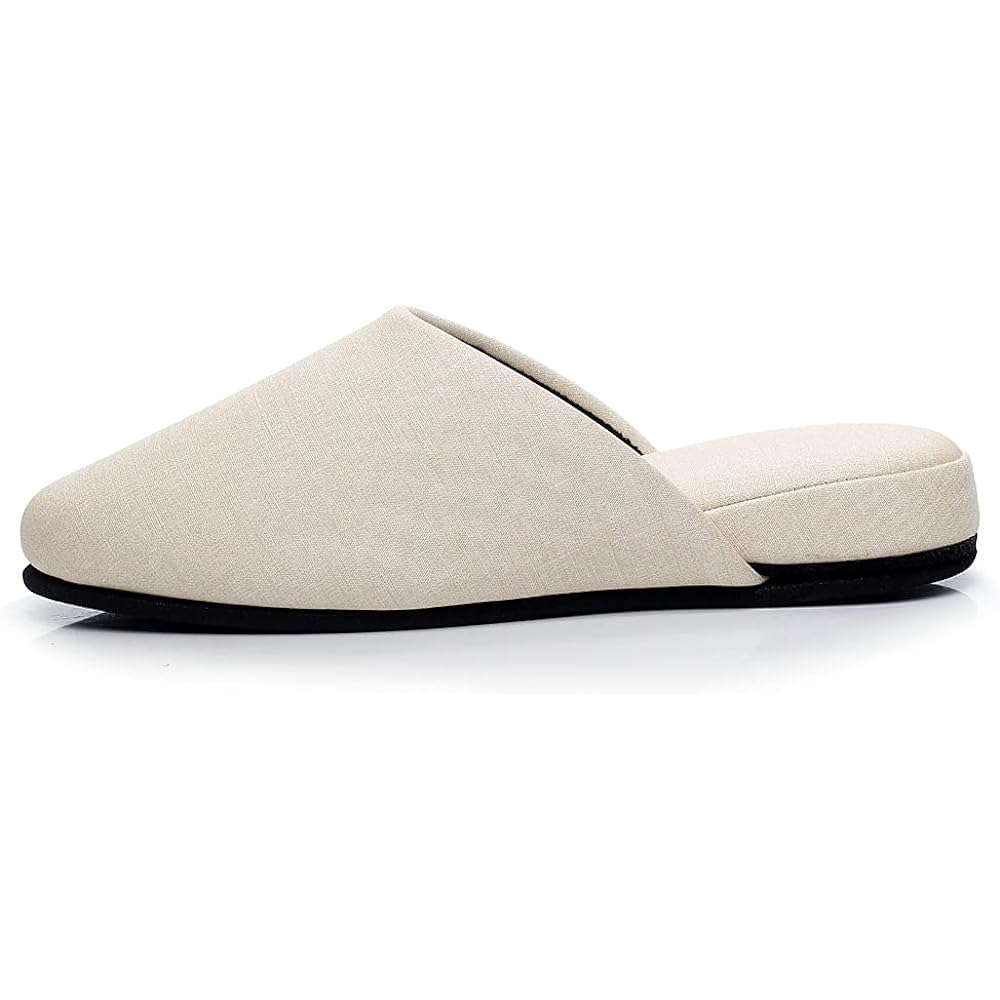 [MOON ROOM] Set of 4 pairs of indoor slippers for guests, 2 pairs for men, 2 pairs for women, indoor for guests [Can be wiped with water] [Stain-resistant] [Alcohol-resistant and sodium hypochlorite-resistant]