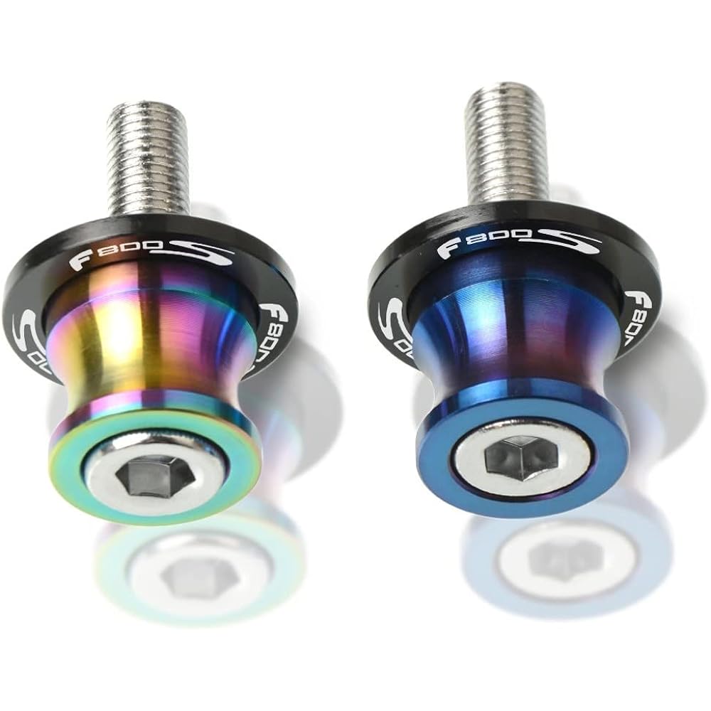 Motorcycle Swing Arm Bobbin Spool M8 Swing Arm Stand Screw Motorcycle Swing Arm Spool Slider For B-M-W F800S 2006 2007 2008 2009 2010 2011 2012 2013 2014 (Color : A)