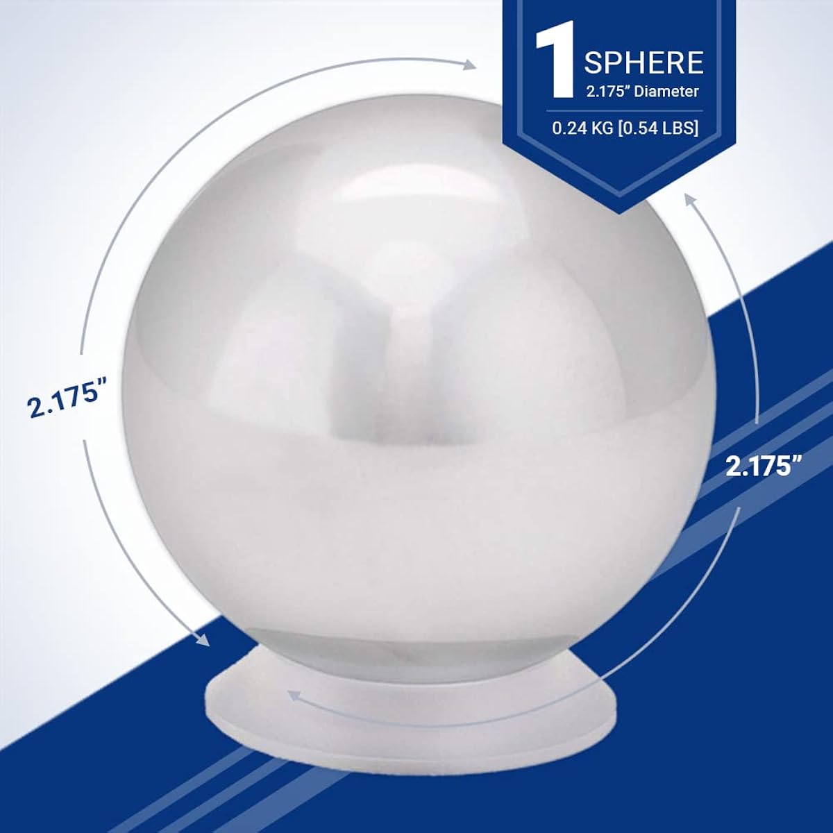 Midwest Tungsten Service 2.15 inch aluminum sphere