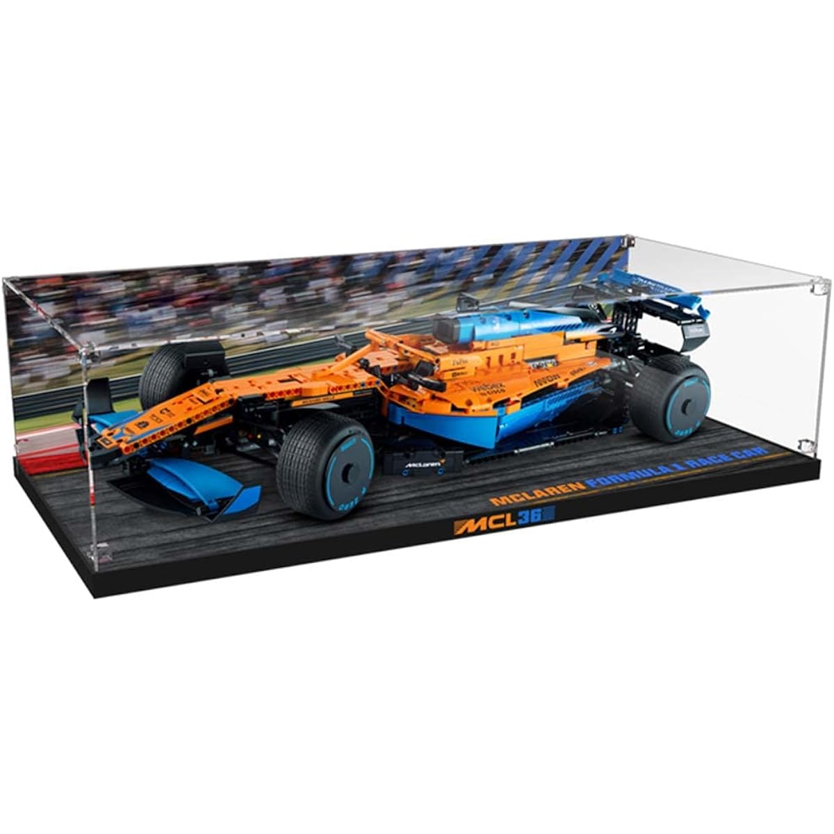 TopBrixx Display Case for Lego Technic Formula 1 Race Car 42141, 3mm Acrylic Display Box for LEGO 42141 (Model Set Not Included)