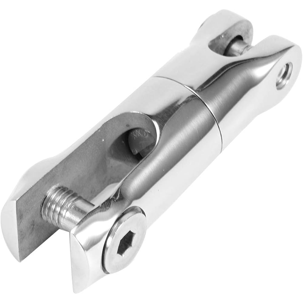 Anchor Rotating Connector Anchor Swivel Anchor Chain Connector Stainless Steel Material High Hardness Anti-Corrosion Rust Proof for 6mm-8mm Chain Deck Hardware