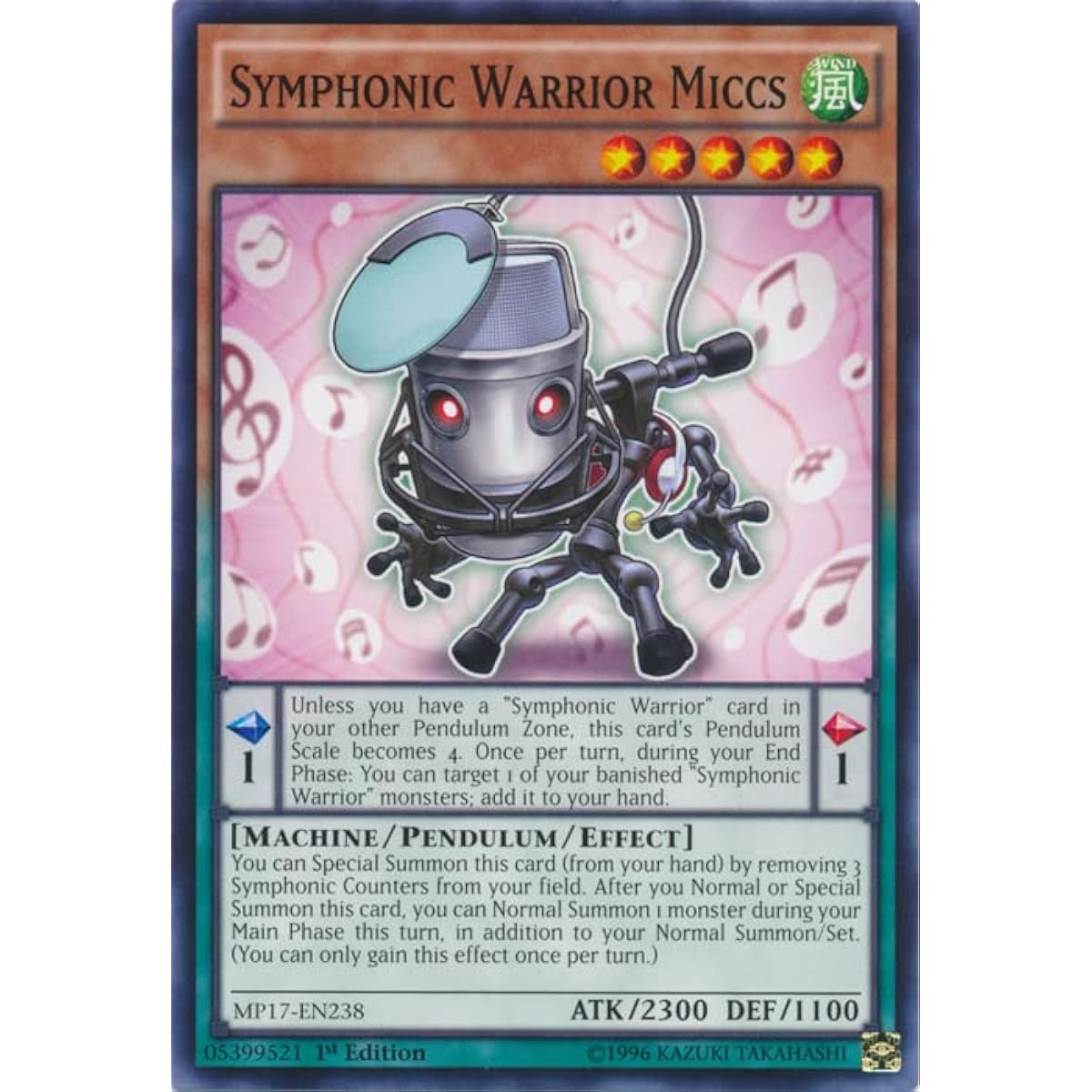 Symphonic Warrior Mike - MP17-EN238-Common - 1st Edition