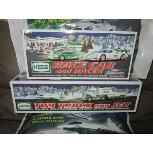 Hess 2010 and 2009 toy truck combo.