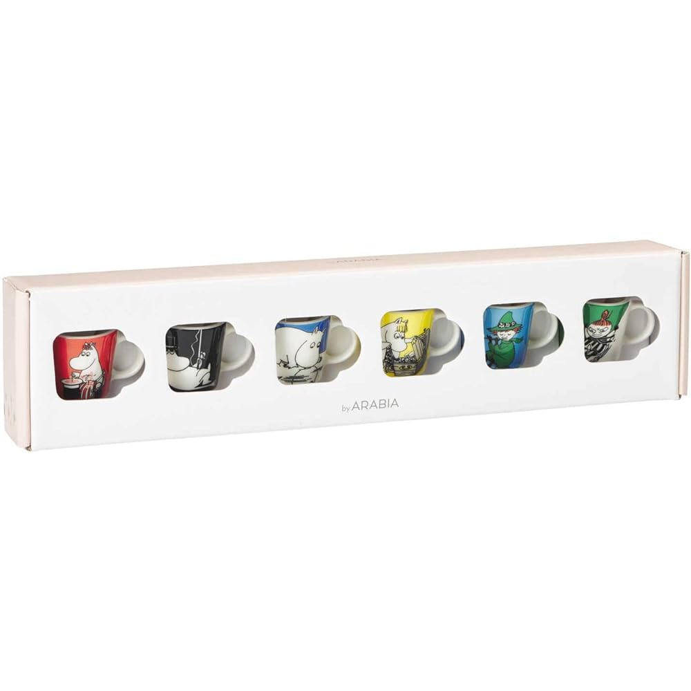 [Regular Imported Product] Moomin (Moomin by ARABIA) Mini Mug Set of 6 Classic 1028335