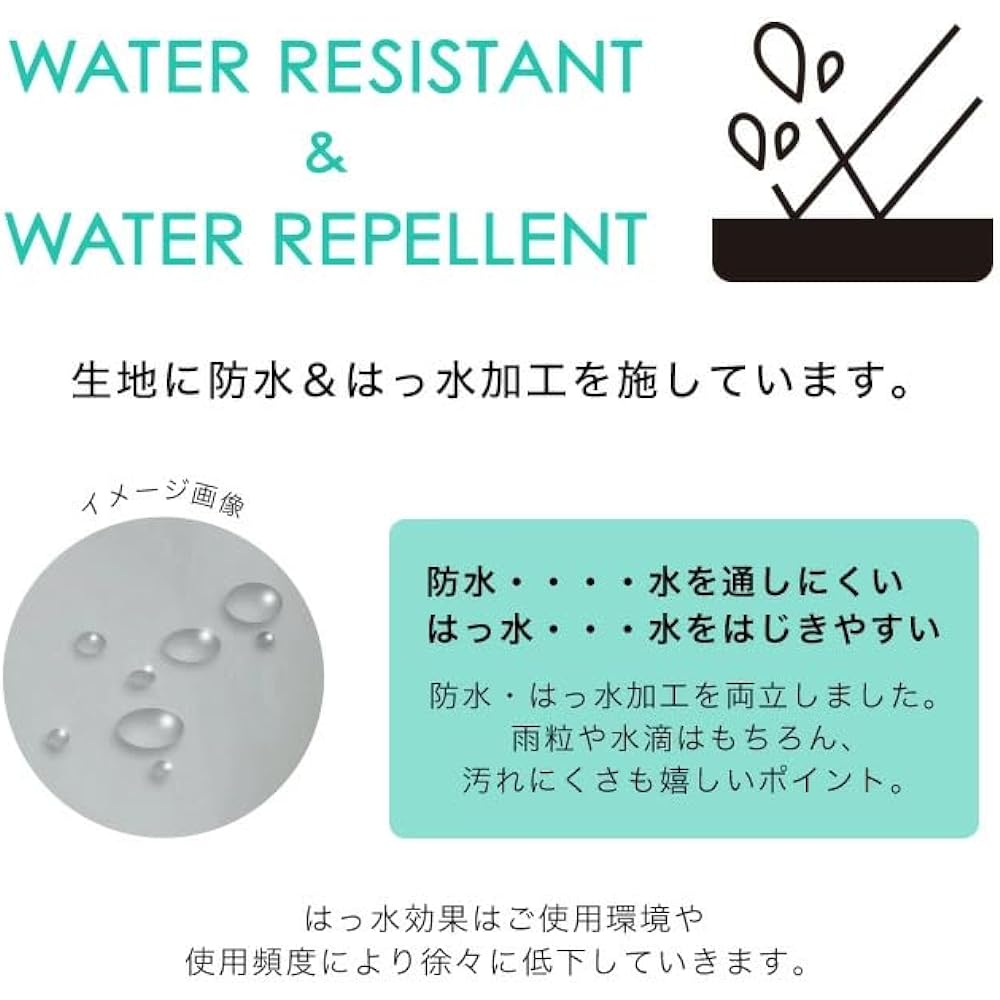 Wpc. Raincoat [Long Mod] Gray Women's Raincoat, Casual, Designed for Everyday Use, Water Repellent, Does Not Get Wet, Includes Storage Pouch, Stylish, Cute, Women's R-1101-201