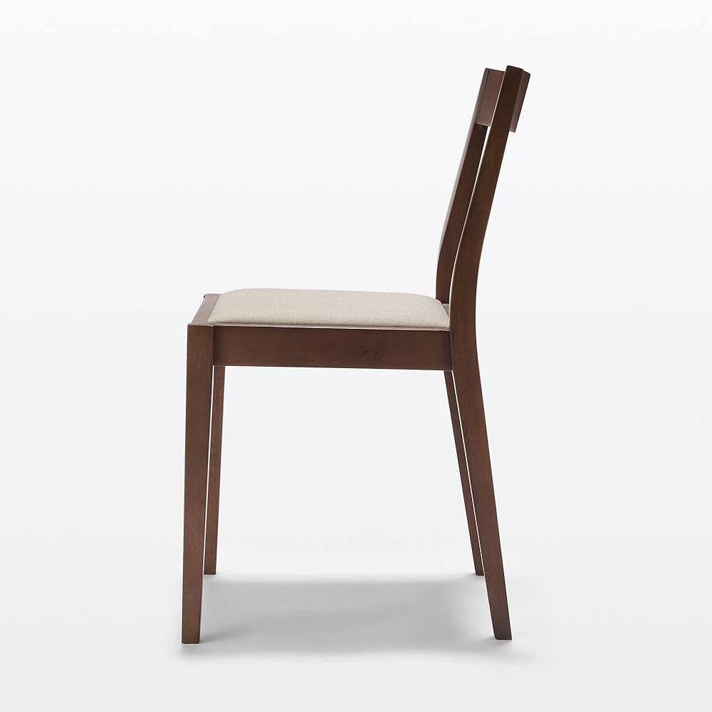 MUJI Wooden Chair Brown Width 38 x Depth 48.5 x Height 79cm Rubber Wood Material 12851639