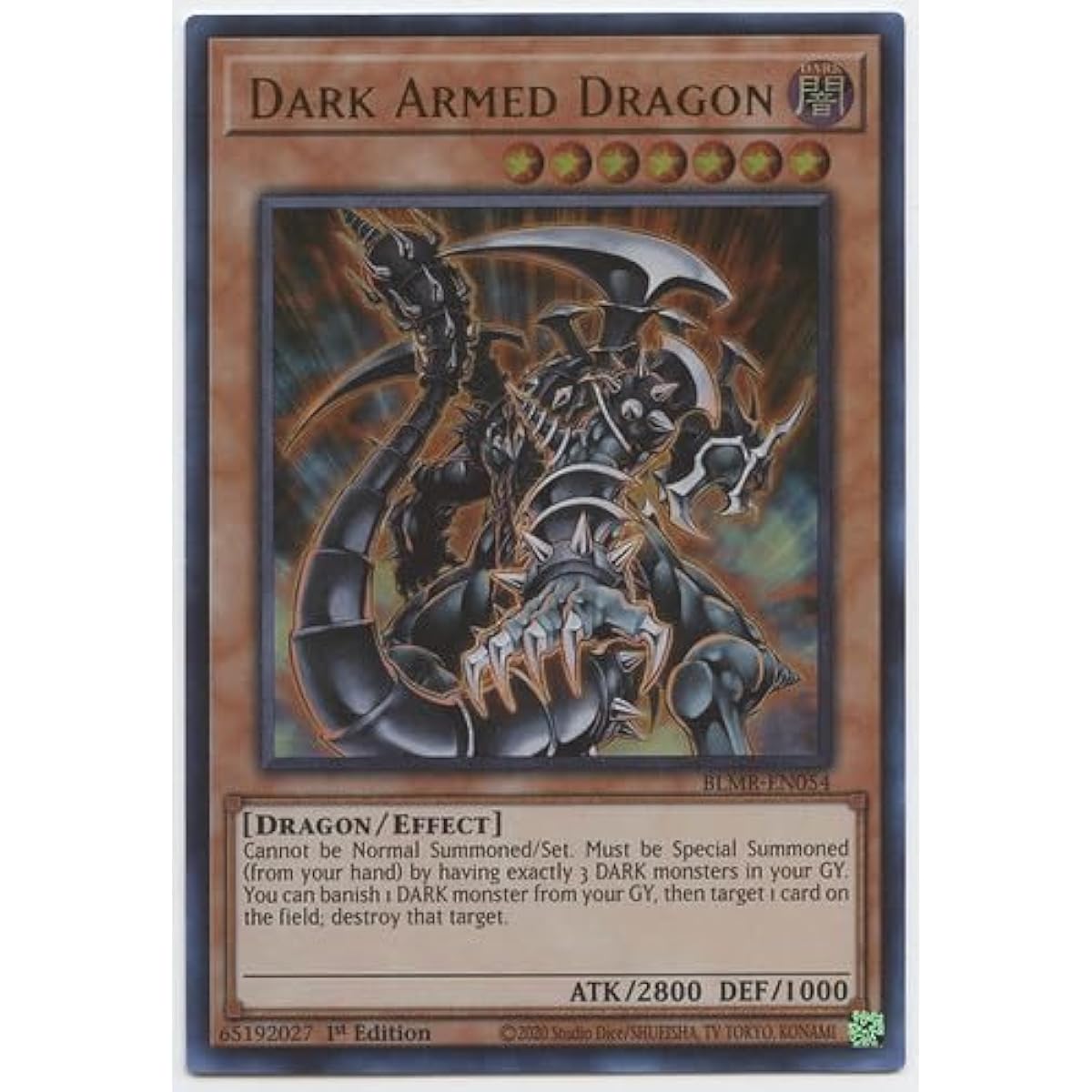 Dark Armed Dragon - BLMR-EN054 - Ultra Rare - 1st Edition.