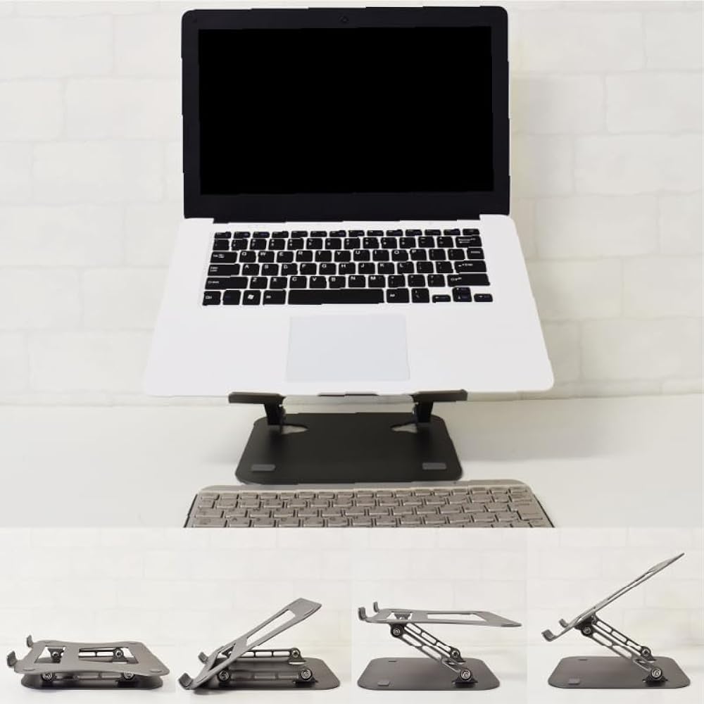 Etsumi PC Stand Folding Aluminum Alloy Metallic Pink [Supports up to 15.6 inches] VE-2315