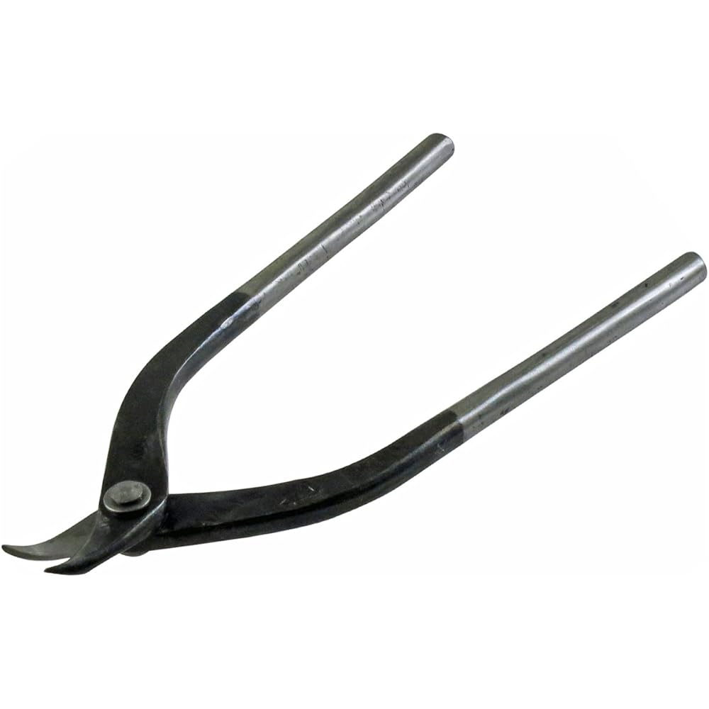 Chikayo Blacksmith Techniques Morimitsu Shige Sheet metal scissors for stainless steel Egri blade 180mm