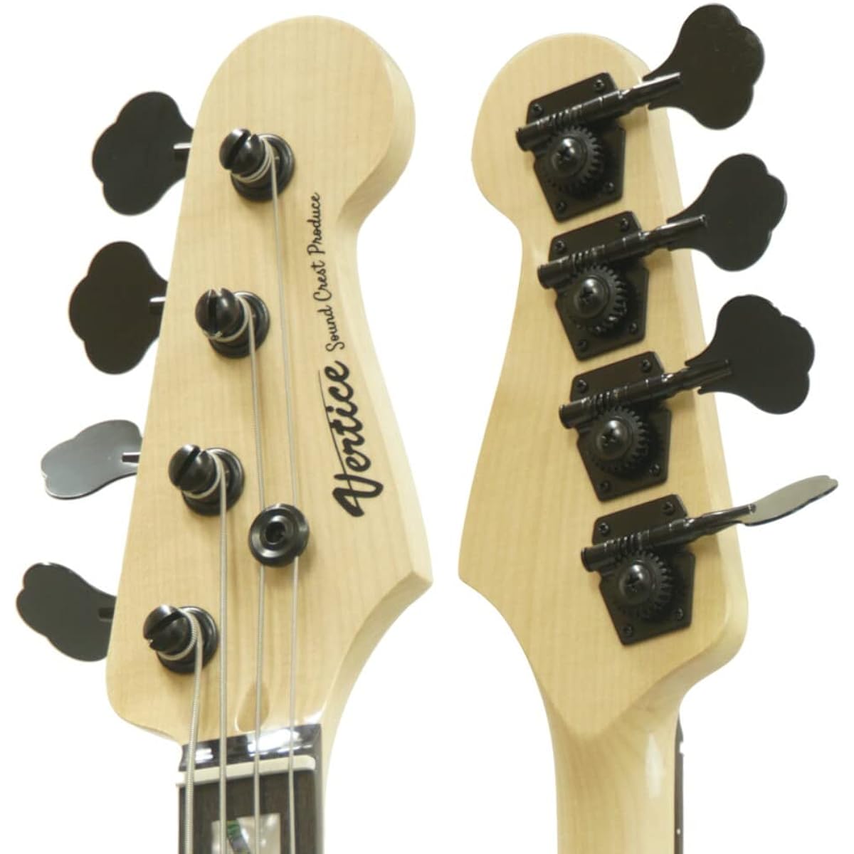Vertice Electric Bass Jazz Bass Type Stainless Steel Fret Passive Bass Neck/String Height Adjusted VEB-05PJ BLACK SUN BURST