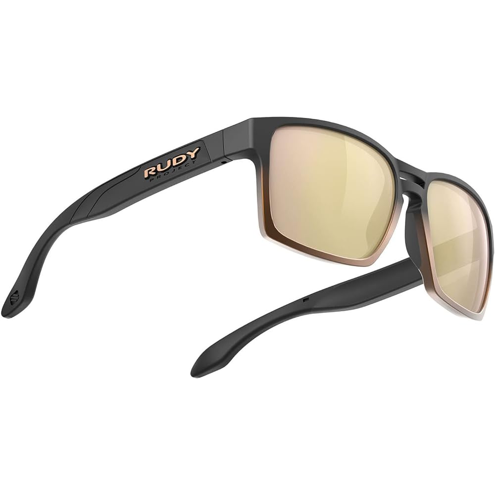 RUDYPROJECT Sports Sunglasses Bronze Fade/Multi Laser Gold Lens Width: 57mm Spin Air 57 SP575706-0010