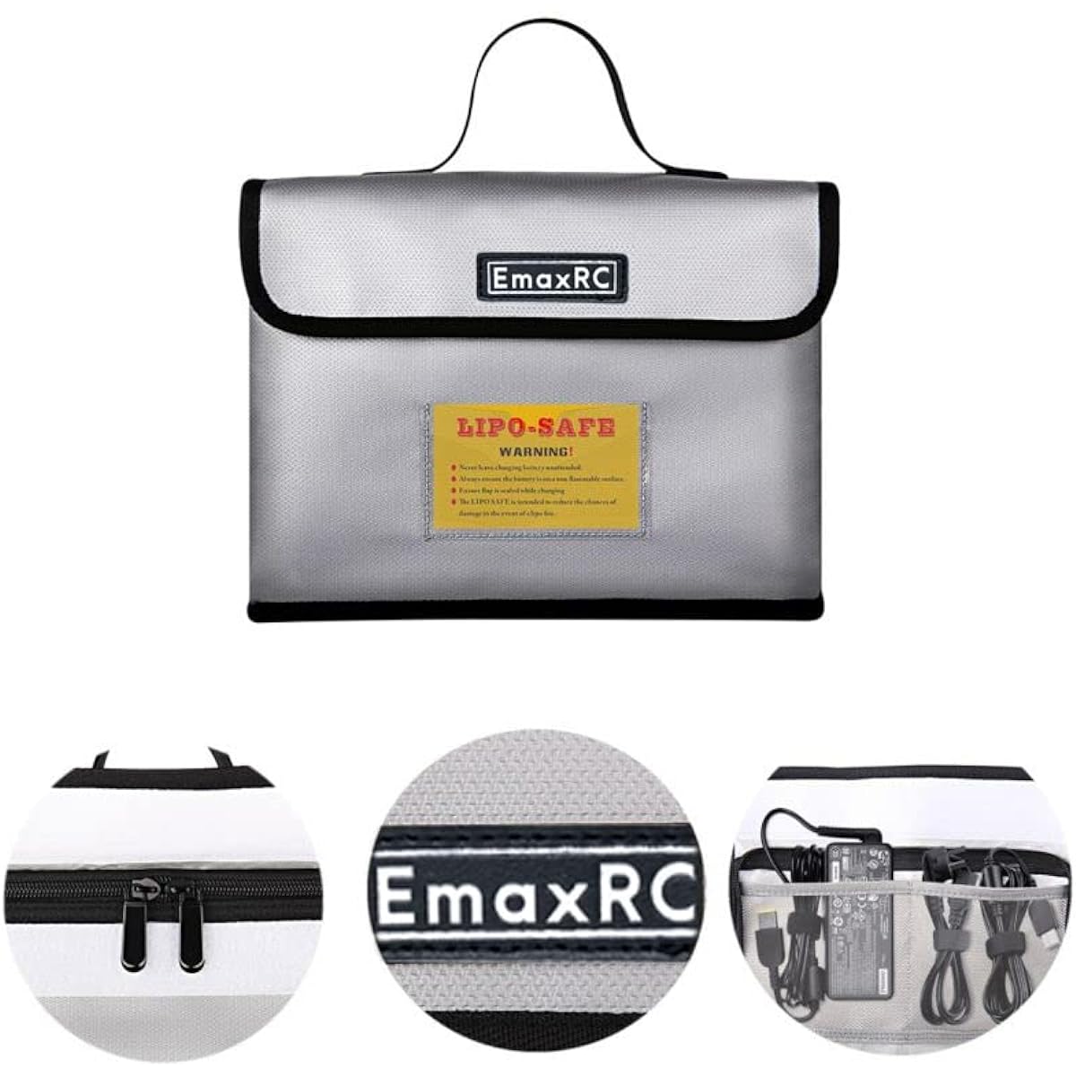 Fireproof Explosion Proof Lipo Safety Bag for Lipo Battery Storage and Charging