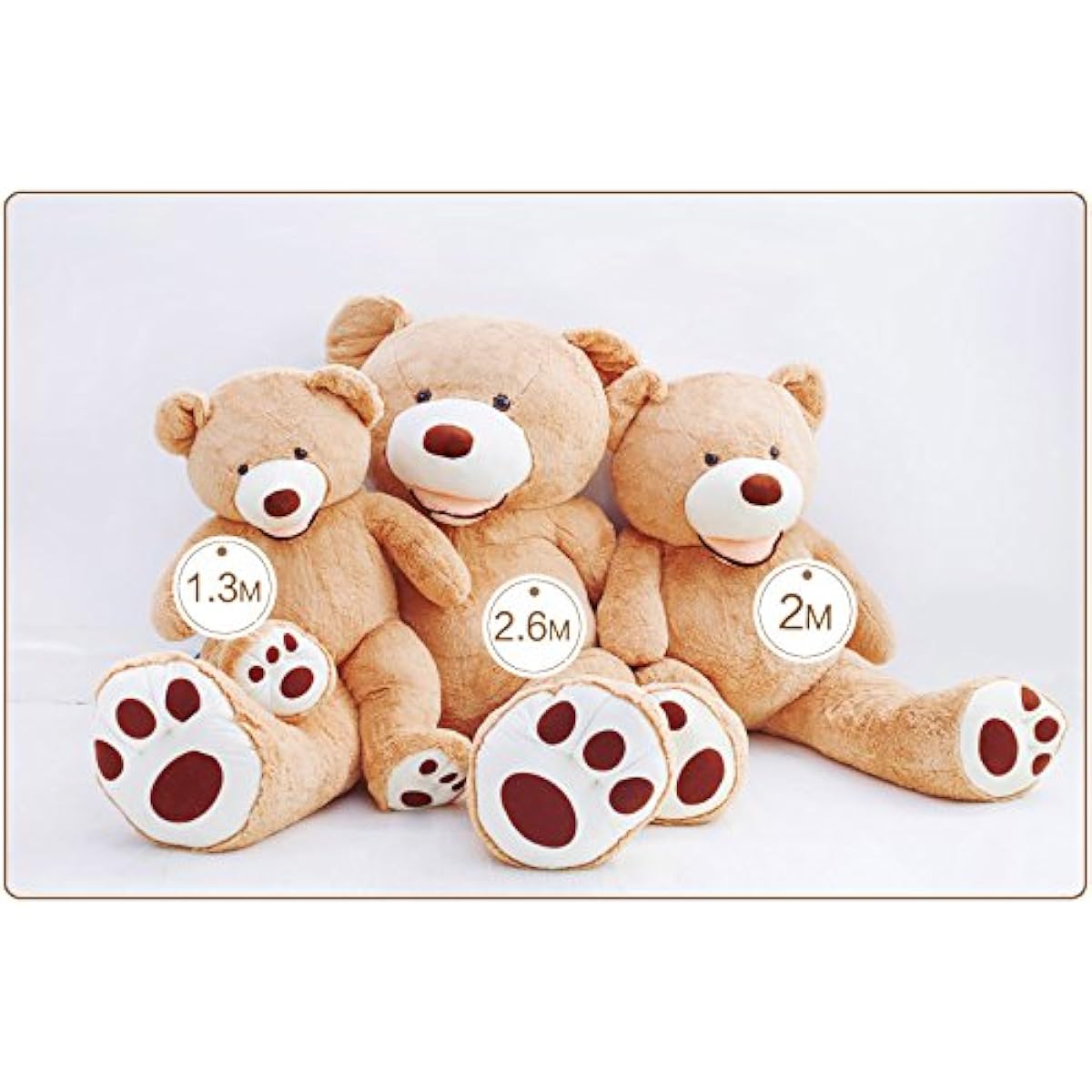 Large stuffed animal, bear/teddy bear, American, cute bear, animal, large/huge, teddy bear, bear sewn around, bear hug pillow, celebration, fluffy stuffed animal (130C...