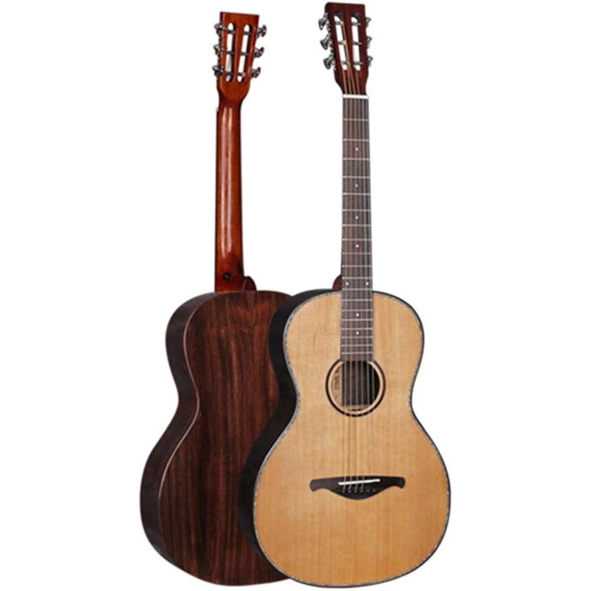 Acoustic Guitar Single Board Folk Retro Guitar Can Be Installed Electric Box 38 Inch Round Acoustic Guitar Classic Guitar (Color: Natural, Size: 38 inches)