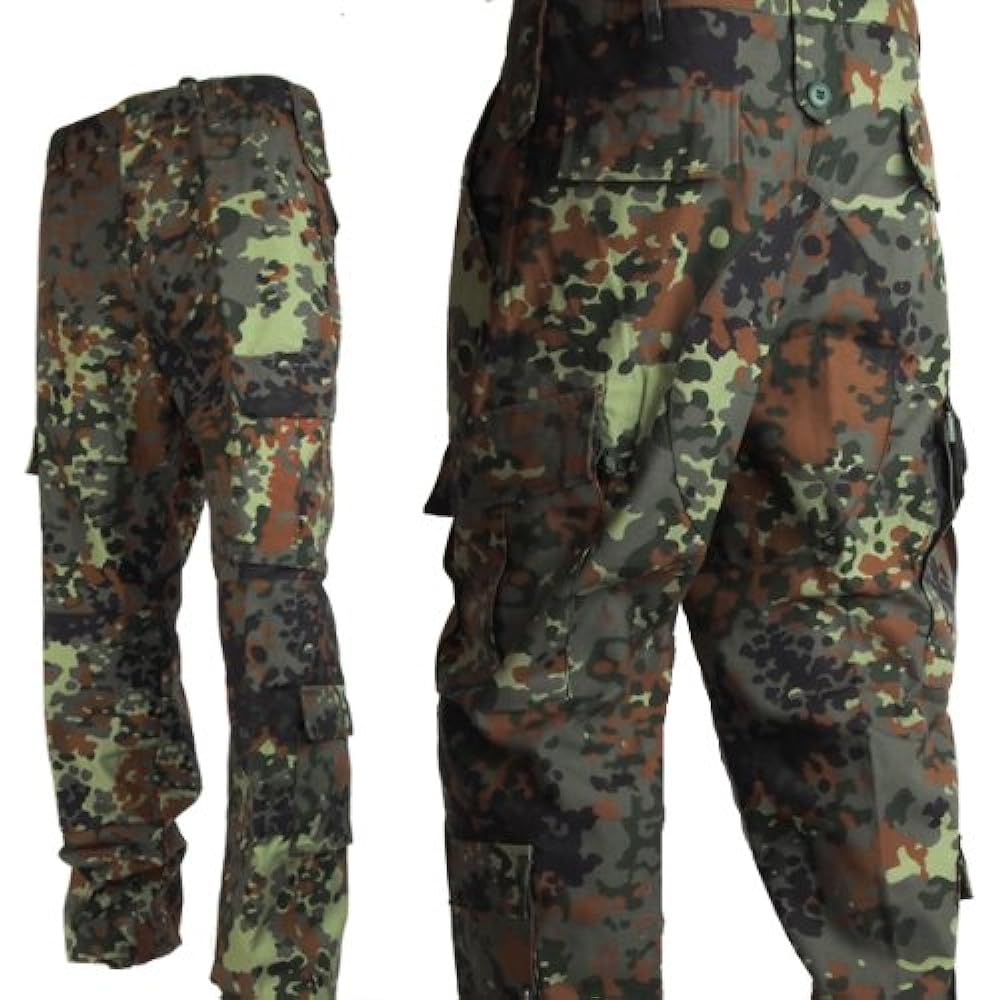 [SHENKEL] Camouflage clothes top and bottom 2-piece set German camouflage fleck turn US size L bdu-gm02-L [Parallel import goods]