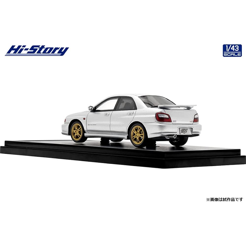 Hi Story 1/43 Subaru IMPREZA WRX STi (2001) Premium Silver Metallic Finished Product