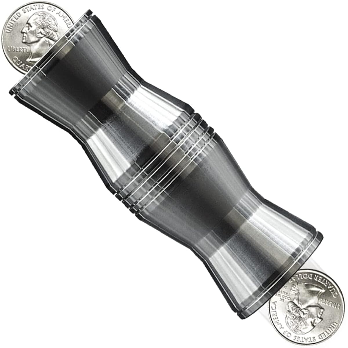 Crazy Coin Funnel Magic Trick - Coin Path Through Metal