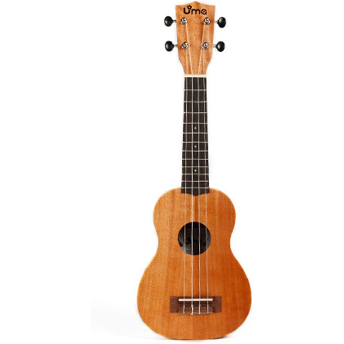 Ukulele Mahogany Ukulele Hawaii Guitar with Natural Bag Ukulele for Music Beginners Entry Level Ukulele (Color: Natural, Size: 23 inches)