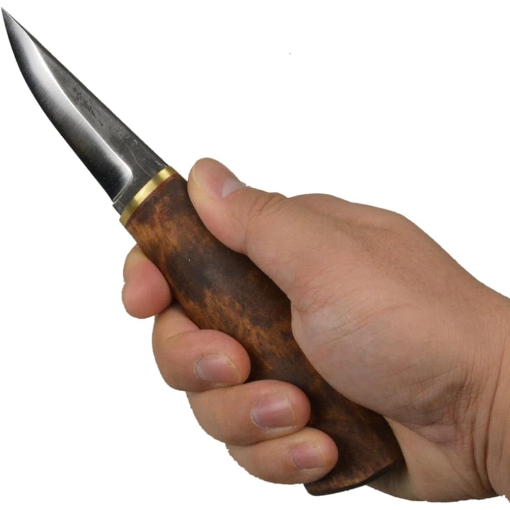 Kauhavan Puukko Paja Scandinavian Outdoor Knife Kauhavan Puukko Paja Moutvisa 80#207 Brown 03-01-paja-0008