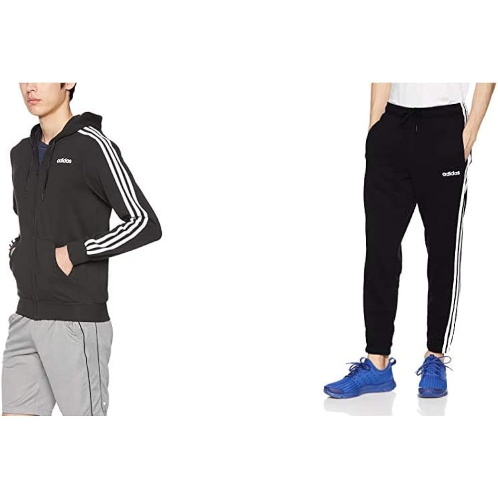 [Adidas] FSG91 Men's Sweat Hoodie Core 3 Stripes Full Zip Hoodie (Fleece Fleece)