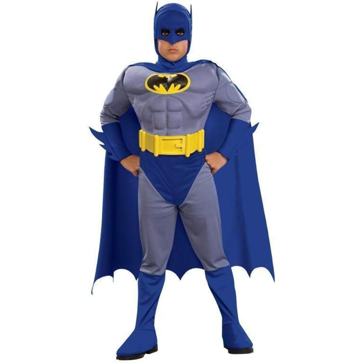 "Batman - Brave & Bold" Deluxe Batman Toddler & Child Costume / Batman Brave & Bold Deluxe M/C Batman Toddler♪Halloween♪Size: Small (4/6)