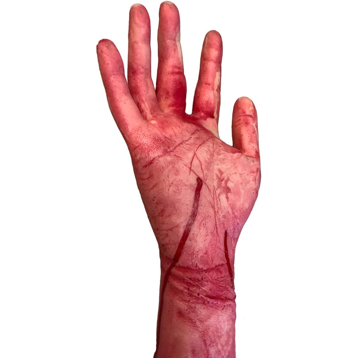 Toyvian 2pcs Severed - Hand Halloween Fake Arm Scary Severed Bloody Broken Hand Split Hand Halloween Exterior Decoration Props Halloween Broken Hand Cosplay Bloody Broken Hand