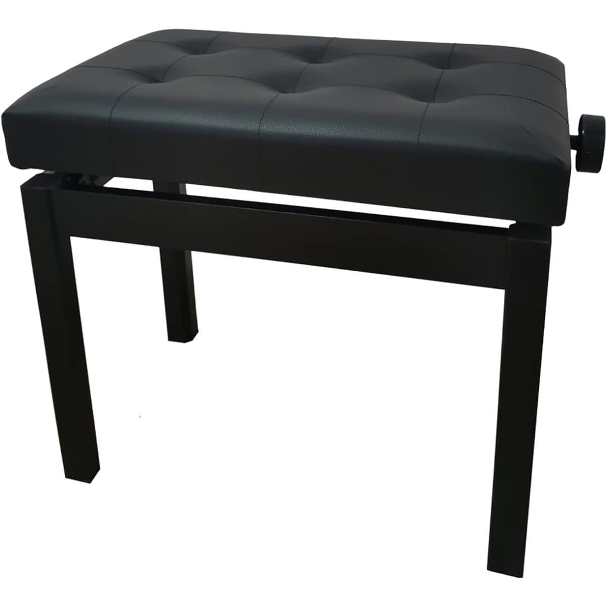 Adjustable piano bench, PE leather with high density sponge pad, waterproof padded xylophone bench, height 460-560mm adjustable, for single person, dresser, concert, piano top