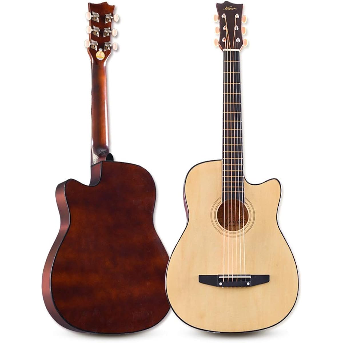 Beginner Practice Guitar 41 Inthes Beginner Full Size Rosewood Fretboard Classical Guitar for Elementary School Students and Adults Beginner Guitar (Color: Natural, Size: 41 inches)